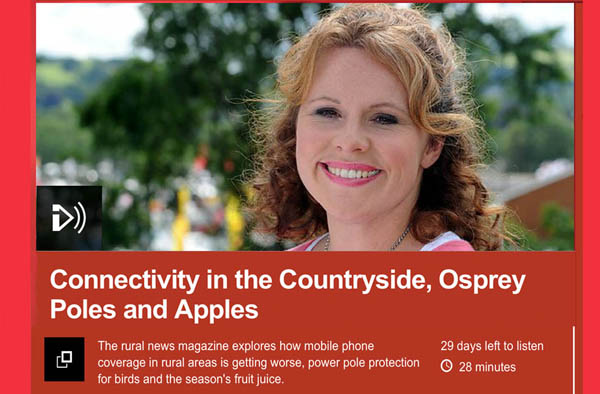 PIcture of 'Country Focus' presenter from BBC Radio Wales website.